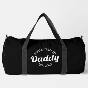 Zum Papa Befördert Est 2027 Neuer Papa Baby Shower Duffle Bag