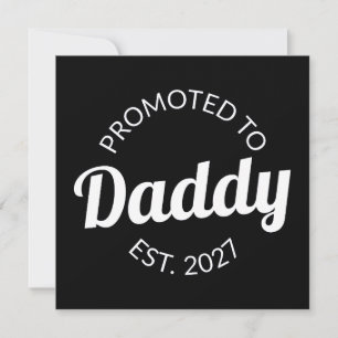 Zum Papa Befördert Est 2027 Neuer Papa Baby Shower Einladung