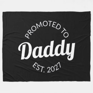 Zum Papa Befördert Est 2027 Neuer Papa Baby Shower Fleecedecke