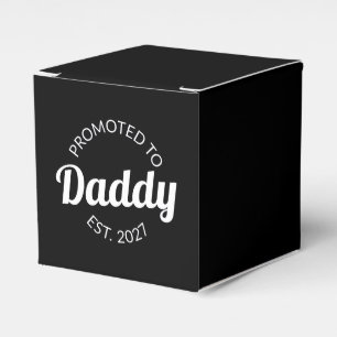 Zum Papa Befördert Est 2027 Neuer Papa Baby Shower Geschenkschachtel