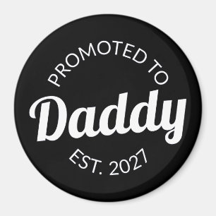 Zum Papa Befördert Est 2027 Neuer Papa Baby Shower Magnet