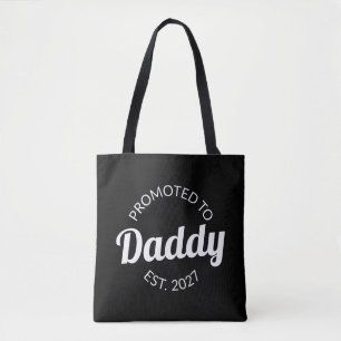Zum Papa Befördert Est 2027 Neuer Papa Baby Shower Tasche