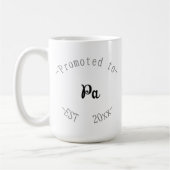 Zum Papa befördert Kaffeetasse (Links)