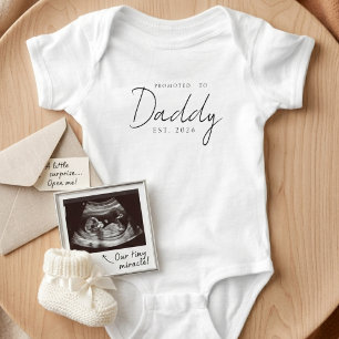Zum Papa Befördert Süßes EST-Jahres-Ankündigung Baby Strampler