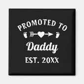 Zum Papa befördert Vaterschaft Vatertag Magnet (Vorne)