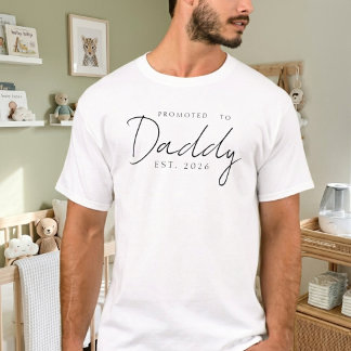 Zum Papa Klassiker EST-Jahr Schrift Design T-Shirt