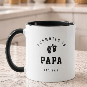 Zum Papa New Grandpa Becher befördert Tasse