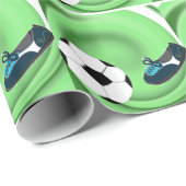 Zum Papier zum Fußball-Wrapping im Feld Geschenkpapier (Rolleneckpunkt)