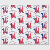 ZUM PARIS-Eiffelturm HINZUGEFÜGT Geschenkpapier (Flach)