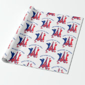 ZUM PARIS-Eiffelturm HINZUGEFÜGT Geschenkpapier (Ungerollt)