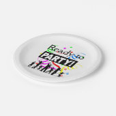 Zum Party bereit Pappteller (Schrägansicht)