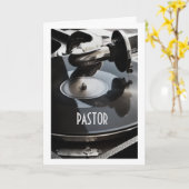 *ZUM PASTOR** GLÜCKLICHER GEBURTSTAG / MUSIK KARTE (Gelbe Blume)