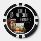 Zum perfekten Alter 50. Geburtstag Pokerchips (Vorderseite)