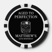 Zum perfekten Alter Geburtstag Pokerchips (Vorderseite)