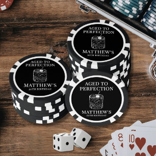 Zum perfekten Alter Geburtstag Pokerchips