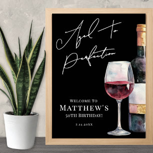 Zum perfekten Alter Geburtstags-Party Willkommenss Poster