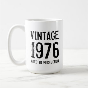 Zum perfekten Alter gereifter Vintage-50. Geburtst Kaffeetasse