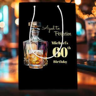 Zum perfekten Alter - Herren 60. Whisky-Geburtstag Mittlere Geschenktüte
