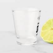 Zum perfekten Alter - Männer 55. Geburtstag Schnapsglas (Links)
