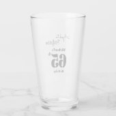 Zum perfekten Alter - Männer 65. Geburtstag Glas (Rückseite)