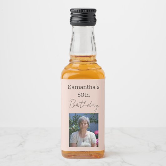 Zum perfekten Wein 60. Geburtstag Alkoholflaschenetikett (Vorderseite)