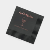 Zum perfekten Wein 60. Geburtstag Servietten Mit Folie (Links)
