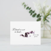 Zum Perlen oder nicht zum Perlen auf der Postkarte (Stehend Vorderseite)