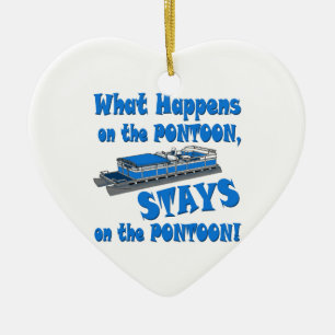 Zum Pontoon Keramik Ornament
