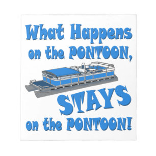 Zum Pontoon Notizblock