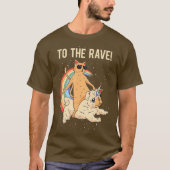 Zum Rave EDM Cat Dog Techno DJ Rave Party T-Shirt (Vorderseite)