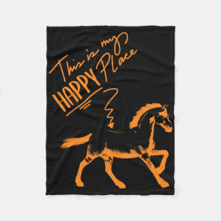 Zum Reiten Geboren Pferde Girl Rider Fleecedecke