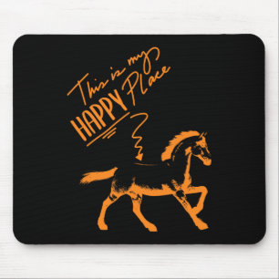 Zum Reiten Geboren Pferde Girl Rider Mousepad