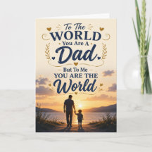 Zum Rest der Welt bist du einfach nur ein Vater –