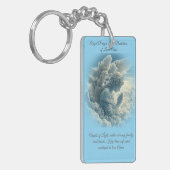 Zum Schutz der Geliebten Angel-Gebetskarte Schlüsselanhänger (Vorderseite links)