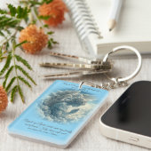 Zum Schutz der Geliebten Angel-Gebetskarte Schlüsselanhänger (Vorderseite rechts)