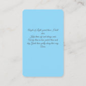 Zum Schutz der Geliebten Angel-Gebetskarte Visitenkarte (Rückseite)