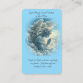 Zum Schutz der Geliebten Angel-Gebetskarte Visitenkarte (Vorderseite)
