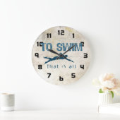 Zum Schwimmen Große Wanduhr (Zuhause)