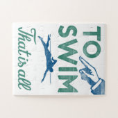 Zum Schwimmen ist alles - das Baden in blauem Wass Puzzle (Horizontal)