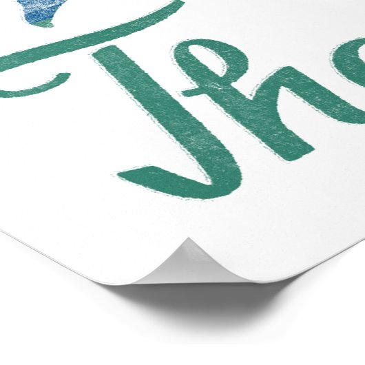 Zum Schwimmen Poster Vintage Schwimmkunst drucken (Ecke)