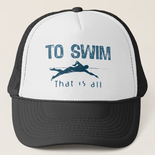 Zum Schwimmen Truckerkappe (Vorderseite)