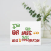 zum Segeln Postkarte (Stehend Vorderseite)