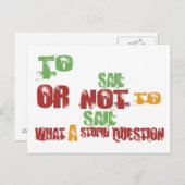 zum Segeln Postkarte (Vorne/Hinten)