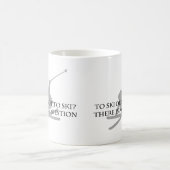 Zum Ski oder nicht Ski fahren Kaffeetasse (Mittel)