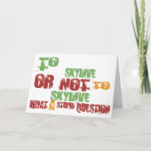 Zum Skydive Karte (Vorderseite)