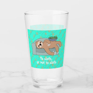 Zum Sloth oder nicht zum Sloth, der mit Glas