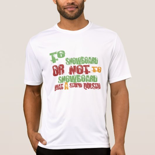 Zum Snowboard T-Shirt (Vorderseite)