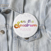 Zum Spektrum: Regenbogen im Glitzer, Sensibilisier Button (Beispiel)