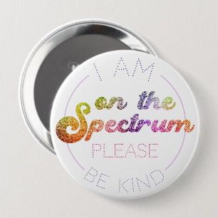 Zum Spektrum: Regenbogen im Glitzer, Sensibilisier Button