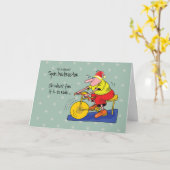 zum Spin Instructor Spinning Bike Weihnachten Karte (Gelbe Blume)